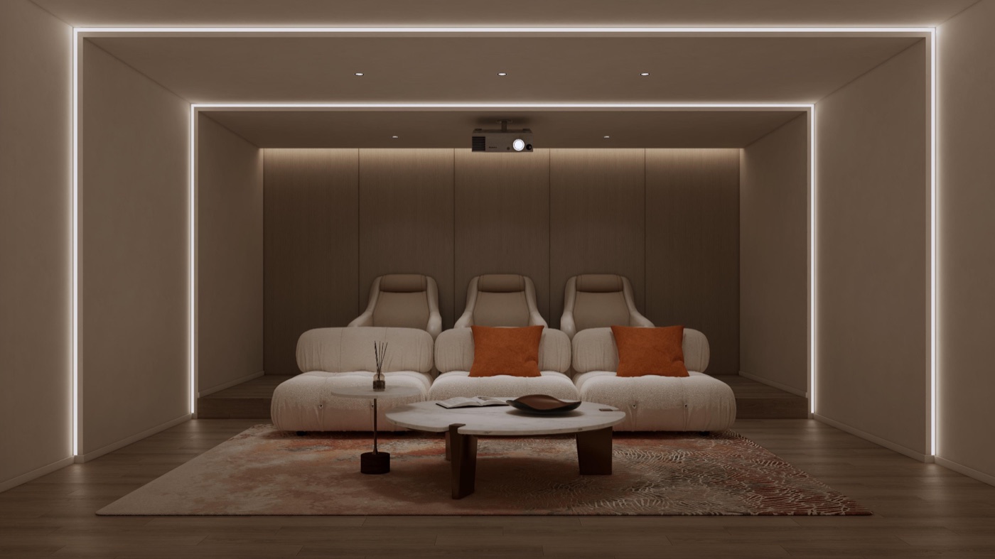 In-home cinema fit-out